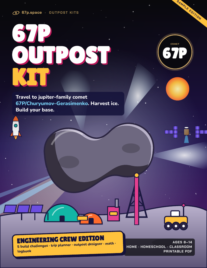67P/Churyumov–Gerasimenko Outpost Kit sample, page cover